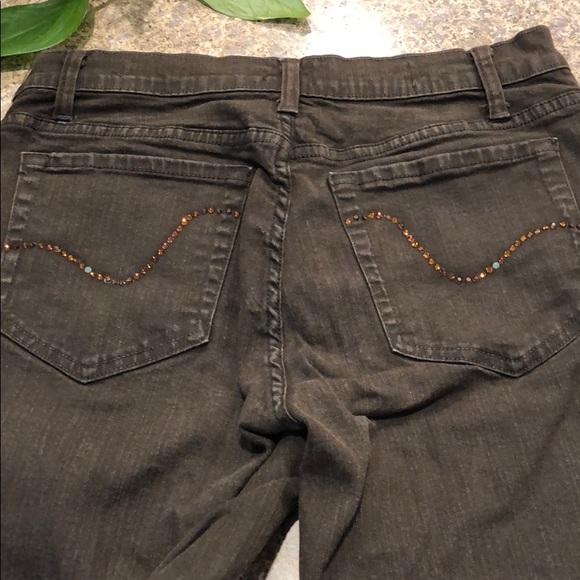 Brown NYDJ Petite Jeans Size 8P - Picture 12 of 13